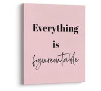 SSOPTMCB Motivational Poster: Everything is Figureoutable, Boho Inspirational Wall-Art for Office Decor(Unframed,16x24inch(40x60cm))