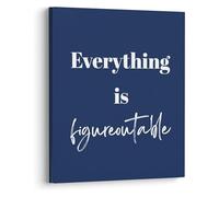 SSOPTMCB Motivational Wall-Art: Everything is Figureoutable Poster for Home Office and Office Inspiration(Unframed,12x18inch(30x45cm))