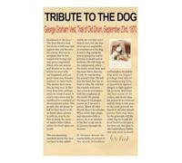 SSOPTMCB Ode to a Dog Inspirational Poster, Heartfelt Words for Dog Lovers, Wall-Art Print for Living Room or Office(Unframed,16x24inch(40x60cm))