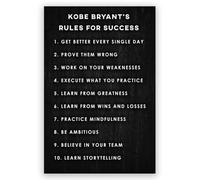 SSOPTMCB Positive Mindset Wall Decor - 10 Success Principles & Motivational Quotes Poster Set - Uplifting Art for Teens, Adults, Living Room, Counseling Office(Unframed,08x12inch(20x30cm))