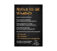 SSOPTMCB Substitute Teacher Resource, Classroom Rules & Procedures at a Glance Poster, Quick Reference Guide(Unframed,16x24inch(40x60cm))