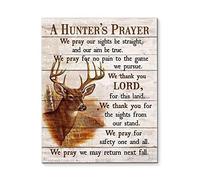 SSOPTMCB Vintage Hunter's Prayer - Retro Rustic Hunting Quote Wall-Art for Man Cave, Garage, Cabin, and Outdoor Lodge Decor(Unframed,08x12inch(20x30cm))