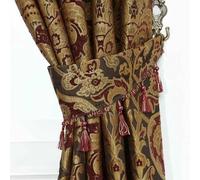 SSP Jacquard Curtain Tiebacks Matching Georgia Design Elegant Window Holdbacks for Pencil Pleat Curtains Durable Decorative Home Accessory