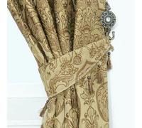 SSP Jacquard Curtain Tiebacks Matching Georgia Design Elegant Window Holdbacks for Pencil Pleat Curtains Durable Decorative Home Accessory