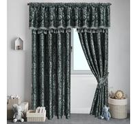 SSP Jacquard Pencil Pleat Curtains Fully Lined Georgia Pair Luxury Window Drapes for Bedroom Living Room Home Décor Easy Care