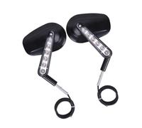 SSPYYM Turning Indicators 2 Pcs For VRSCF 2009 2010 2011 2012 2013 2014 2015 2016 2017 Rear View Mirror LED Turn Signal Light Rearview Side Mirrors