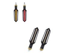SSPYYM Turning Indicators 24 LED Motorcycle Turn Signal Tail Light Flowing Blinker Flashing Brake Relay Running DRL Flasher Warning Lamp 12V