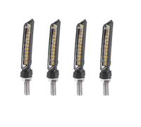 SSPYYM Turning Indicators 2pcs 8mm Motorcycle LED Turn Signal Light Blinker Universal 12V Indicators Amber Flowing Water Lamp Rear