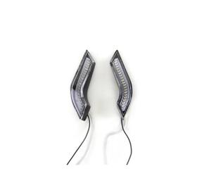 SSPYYM Turning Indicators Motorcycle Rearview Mirrors Flashing Signals Lights Universal Motorbike Mirror Led Turn Flasher Blinker Indicator Light