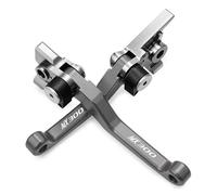 SSQKRVFSJ Clutch Lever Motorcycle Accessores Foldable Pivot CNC Handlebar Brake Clutch Levers Handle Lever for TMMX300 2019 2020 Handlebar Clutch(A Pair Gray)