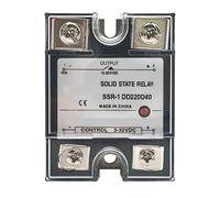 SSR-1 DD220D25 25A 40A 60A 80A 100A 120A Single Phase DC Control DC Heat Sink 3-32VDC To 12-220VDC Solid State Relay(Heat sink W-70)