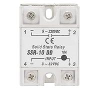SSR-10 DD 10A 5-220VDC Solid State Relay High Speed Switching Ideal for Temperature Controller and CNC Machine Tools