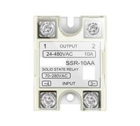 SSR -10AA 25AA 40AA AC Control AC SSR Shell Single Phase Solid State Relay With Plastic Cover(SSR-10AA)