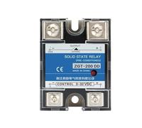 SSR-200DD 200A 220V 380V 600V Big Voltage Single Phase DC Control DC Heat Sink 3-32VDC To 5-220VDC DD Solid State Relay(1-XL)