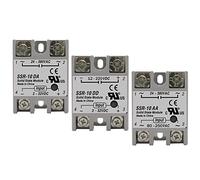 SSR-25DA SSR-40DA SSR-40AA SSR-40DD SSR 10A 25A 40A 60A 80A 100A DD DA AA Solid State Relay Module for PID Temperature Control 1Pcs(Da,SSR-10A)
