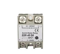 SSR-DA Solid State Relay 3-32V DC Control 24-480V AC Output, Single Phase 10A-100A Zero Cross Switching Module For Heater Motor Pump HVAC Automation(SSR-25DA)