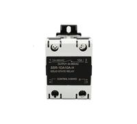 SSR Solid State Relay 24-480VAC Heat Sink Single Phase DIN Rail Mounted 10A 25A 40A 60A 80A 100A 120A DA AA DD Zero Crossing(AC control AC,10A)