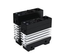 SSR Solid State Relay Single Phase Din Rail Mounted Slim Relay With Heat Sink Industrial Relay 1Pcs(AC - AC,10A)