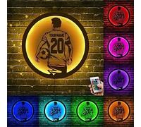 SSRUI Personalized Basketball Neon Sign, Custom Basketball Name LED Lights Signs Lamp Neon Signs for Wall Decor, Livingroom Bedroom Birthday for Basketball Player