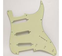 SSS 11 Hole Guitar Pickguard for Stratocaster Electric Guitar Vintage Green Scratch Plate, Compatible with Fender/Squier Strat Electric guitars Replacement parts
