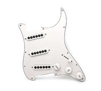 SSS 3 Single Coil Pickups Prewired Pickguard Loaded Adjustable Electric Guitar Pickguard (Color : White)