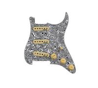 SSS Ainico 5 Single coil Guitar Pickups 7-Way fully loaded Prewired Pickguard For Guitar (Color : 18)