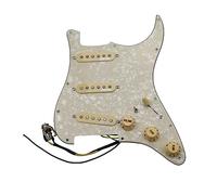 SSS Ainico 5 Single coil Guitar Pickups 7-Way fully loaded Prewired Pickguard For Guitar (Color : 8)