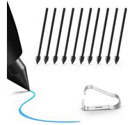 SSS·GRGB 10 Pack Soft Tips/Nibs Replacement for Samsung S Pen - Compatible with Galaxy Tab S10/S9/S8/S7/S6 Lite, S25/S24/S23/S22 Ultra, Note 20 & Kindle Scribe Pen, 10Pcs Black