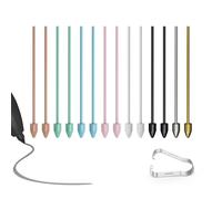 SSS·GRGB 14 Pack Colored Plastic and Metal Nibs Nibs for Samsung Galaxy Tab S11/S10/S9/S8/S7/S6, Note20/10/10 Plus, S25/S24/S23/S22 Ultra S Pen, Kindle Scribe Pen (2 Metal + 12 Plastic)