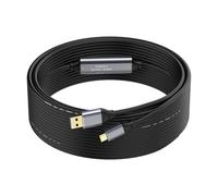 SSS·GRGB 15M - 50FT USB 3.0 Printer Cable, USB A to USB B Cable, 5Gbps High-Speed with 2 Signal Boosters and USB Power Cord for Printers, Scanners, Docking Stations, External Hard Drives and More