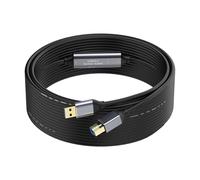 SSS·GRGB 5M - 16.4FT USB 3.0 Printer Cable, USB A to USB B Cable, 5Gbps High-Speed with 1 Signal Boosters and USB Power Cord for Printers, Scanners, Docking Stations, External Hard Drives and More