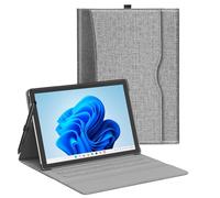 SSS·GRGB Case 12.3 In Compatible with Microsoft Surface Pro 7+ / 7/6 / 5/4, Multiple Angle Viewing Portfolio Business Cover with Stylus Holder & Pocket, Compatible with Type Cover Keyboard, Grey