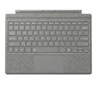SSS·GRGB Keyboard for Surface Pro 7+/7/6/5/4/3, Bluetooth, Touchpad, Grey | US layout, premium leather, 7-color LED lighting, quiet scissor keys, magnetic attachment, USB-C charging and 70-hour use