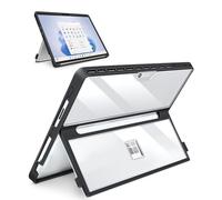 SSS·GRGB Protective Case for Microsoft Surface Pro 11/10/9/8 13-Inch - Slim All-in-One Rugged Cover with Hand Strap, Compatible with Type Cover Keyboard & Adjustable Multi-angle Stand (Transparent)