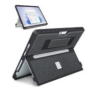 SSS·GRGB Protective Case for Microsoft Surface Pro 11/10/9/8 13-Inch - Slim All-in-One Rugged Cover with Hand Strap, Compatible with Type Cover Keyboard & Adjustable Multi-angle Stand (Black)