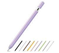 SSS·GRGB Ultra Thin Silicone Pencil Case for Apple Pencil (USB-C) 2023, Accessories for Apple Pencil, Double Tap, Silicone Pencil Sleeve (Purple, 1 Pack)
