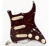 SSS Guitar Prewired Loaded Pickguard for Fender ST Guitar Compatible with Wilkinson SSS Alnico 5 Single Coil Pickups, for USA/Mexico Strat Electric Guitar Replacement Kit (SN01)