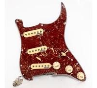 SSS Guitar Prewired Loaded Pickguard for Fender ST Guitar Compatible with Wilkinson SSS Alnico 5 Single Coil Pickups, for USA/Mexico Strat Electric Guitar Replacement Kit (SN02)