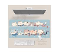 (SSS MAOMAO (6), 300x600x2mm) Original Mouse Pad Cute Cat Mousepad Large Keyboard Mats Kawaii Desk Mat Company Desk Pad For Gift Mousepads