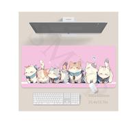 (SSS MAOMAO (9), 400x900x4mm) Original Mouse Pad Cute Cat Mousepad Large Keyboard Mats Kawaii Desk Mat Company Desk Pad For Gift Mousepads