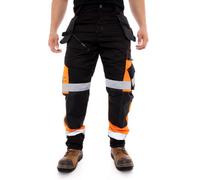 Sss Mens High Visibilty Work Trousers Cargo Combat Workwear Trouser Multi-Pockets Working Pants For Man-Org-St9