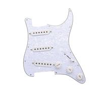 SSS Pickup Electric Guitar Prewired Pickguard Single Coil Pickups Loaded 11 Hole Guitar Accessories (Color : 1-8)