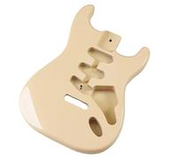 SSS Pickup Poplar Wood Electric Guitar Body DIY Guitar Barrel Guitar Parts 5.7cm Pocket Width (Color : Yellow)