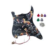 SSS Prewired Pickguard,3D Printed Pickguard, Multifunction Switch Mini Humbucker Pickups Fit Fender Stratocaster Electric Guitar,Replacement Parts