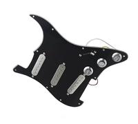 SSS Silver Pickup Electric Guitar Loaded Prewired Pickguard Exquisite Guitar Parts Assembly Pickguard Pickups Replacement Parts (Color : 1)
