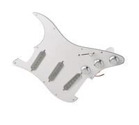 SSS Silver Pickup Electric Guitar Loaded Prewired Pickguard Exquisite Guitar Parts Assembly Pickguard Pickups Replacement Parts (Color : 2)