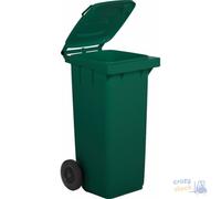 Sss Spa Dark Green Trash Bin Trolley 120L