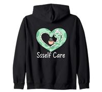 Ssself Care Is Important Wellness Mindful Zip Hoodie
