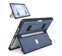 SSSGRGB Case fit Microsoft Surface Pro 11/10/9/8 13-Inch, with Stent Cover, Hand Strap, All-in-one Rugged Case Compatible with Type Cover Keyboards, Navy Blue