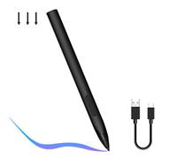 SSSGRGB Triangular Barrel MPP Stylus Pen for Microsoft Surface, 2-in-1 Button and 4096 Pressure Levels, Magnetic & Palm Rejection for Surface Pro/Go, HP Envy/Pavilion X360, ASUS VivoBook Flip Black